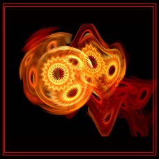 FRACTAL ART DESIGN GREETING CARD Distortion